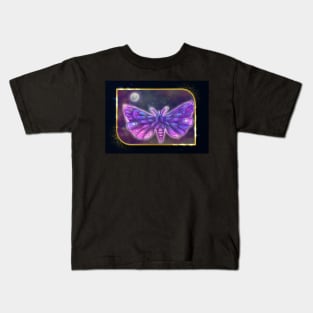 Moon moth Kids T-Shirt